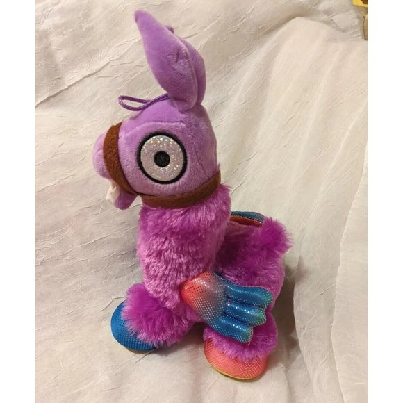 Nanco Fortnite Loot Llama Plush Rainbow Stuffed Animal Winged Purple Toy 9" - Picture 1 of 12